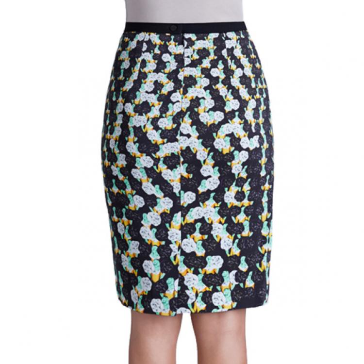مملوكة مسبقًا Peter Pilotto Erin Printed Pencil Skirt S