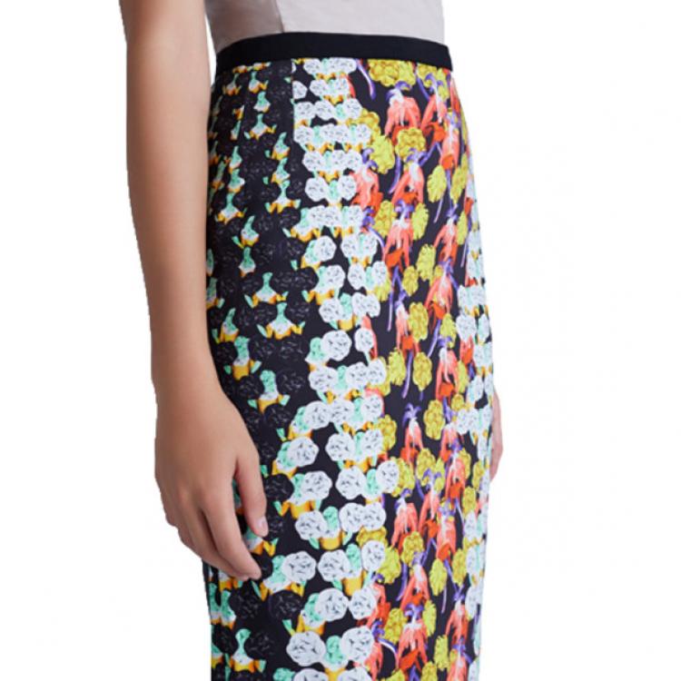 مملوكة مسبقًا Peter Pilotto Erin Printed Pencil Skirt S