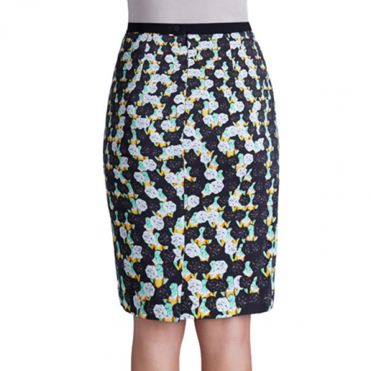 مملوكة مسبقًا Peter Pilotto Erin Printed Pencil Skirt S