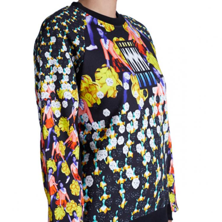 Pre Owned Peter Pilotto Ruc Printed Cotton Sweater M