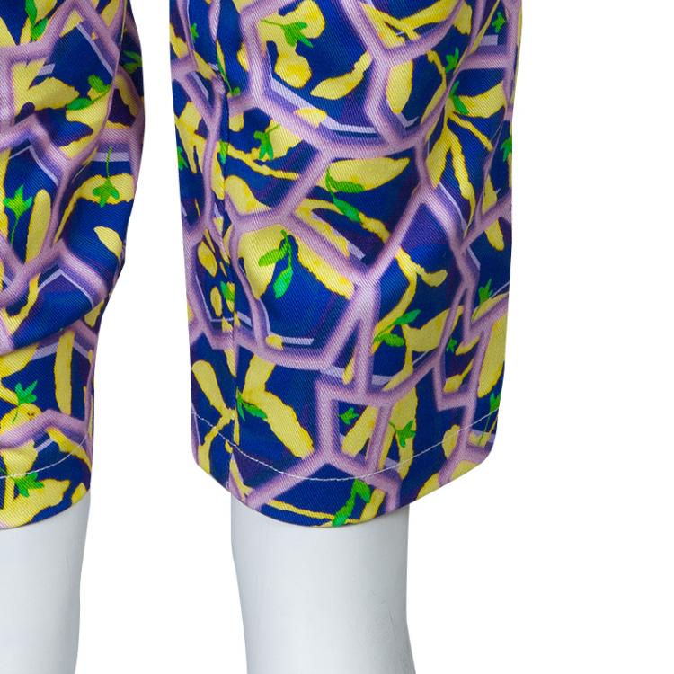 Pre Owned Peter Pilotto Multicolor Printed Cotton Trousers M