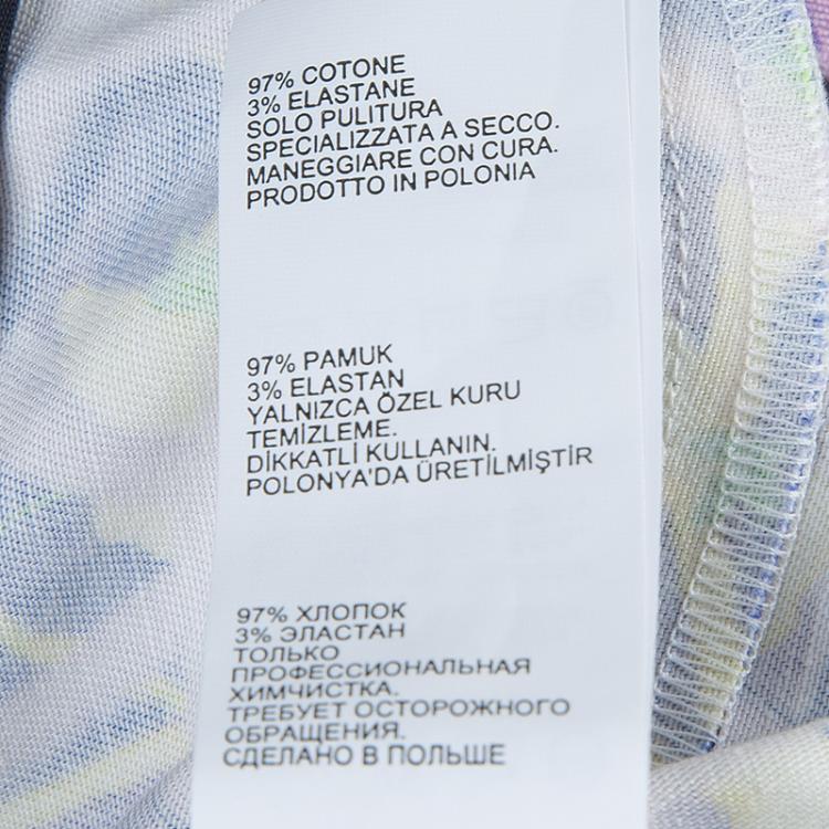 Pre Owned Peter Pilotto Multicolor Printed Cotton Trousers S
