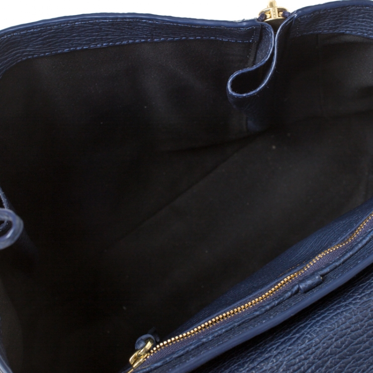 مملوكة مسبقًا 3.1 Phillip Lim Navy Blue Leather Medium Pashli Satchel 
