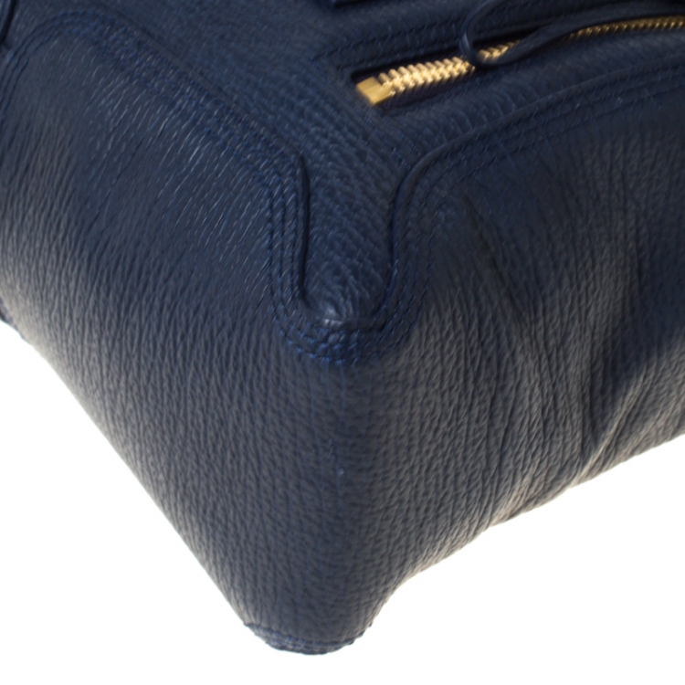 مملوكة مسبقًا 3.1 Phillip Lim Navy Blue Leather Medium Pashli Satchel 