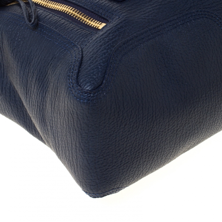 مملوكة مسبقًا 3.1 Phillip Lim Navy Blue Leather Medium Pashli Satchel 