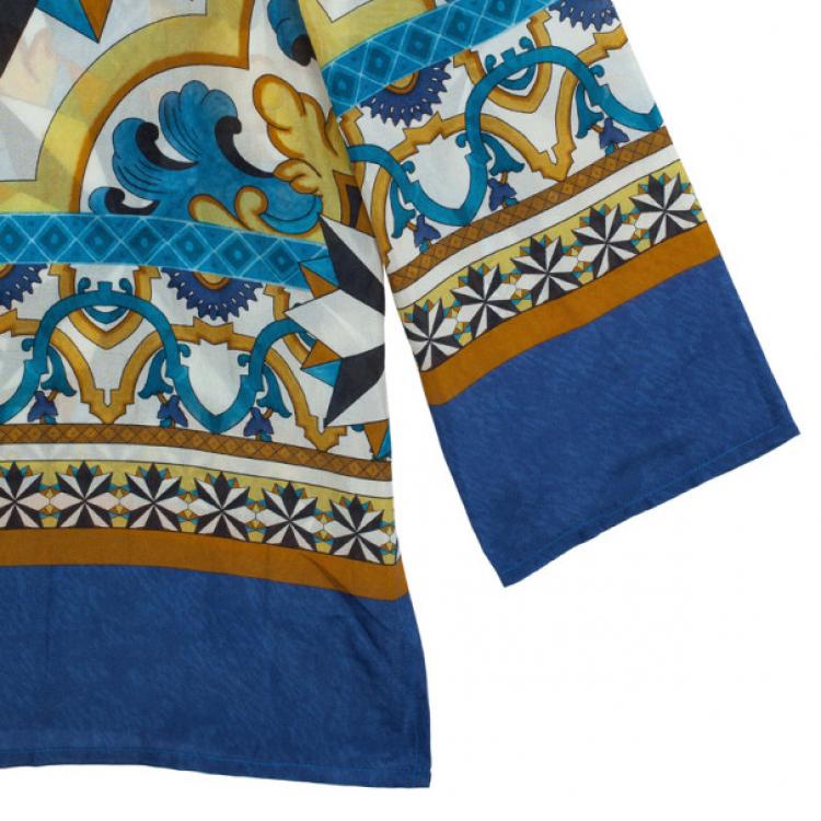 Pre Owned Philosophy di Alberta Ferretti Silk Ceramic Tile Top S
