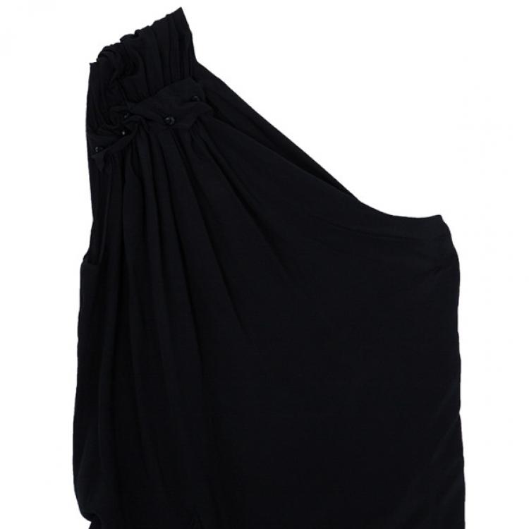 Pre Owned Philosophy Di Alberta Ferretti Black Silk Dress S