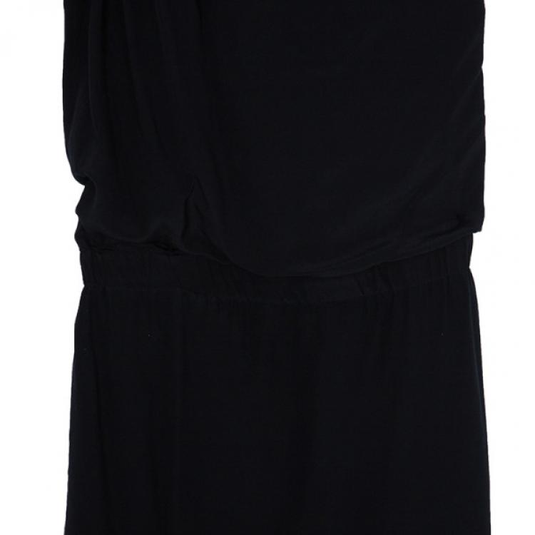 Pre Owned Philosophy Di Alberta Ferretti Black Silk Dress S