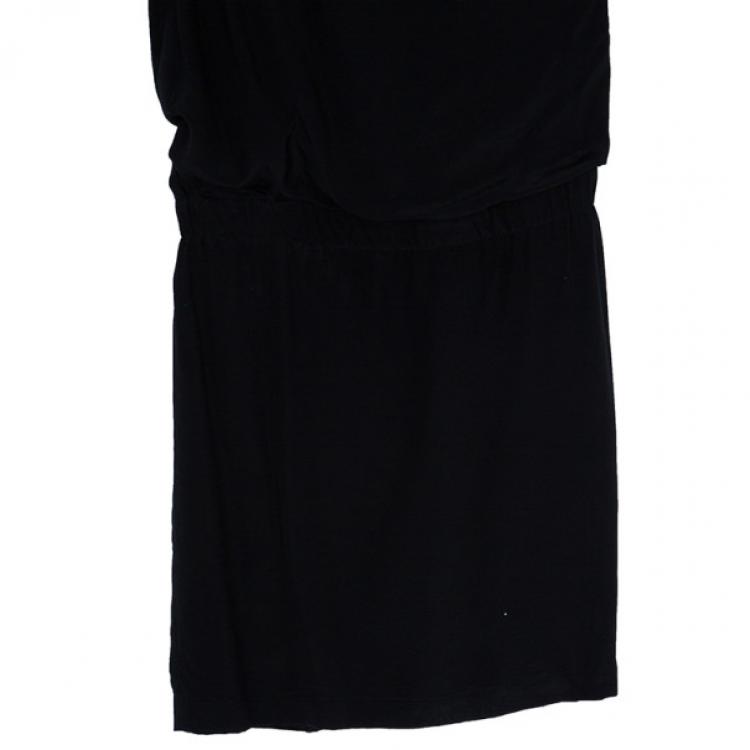 Pre Owned Philosophy Di Alberta Ferretti Black Silk Dress S
