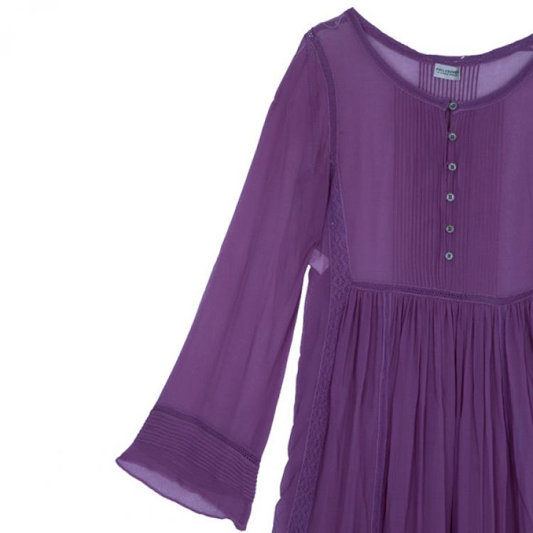 Pre Owned Philosophy di Alberta Ferretti Purple Maxi M