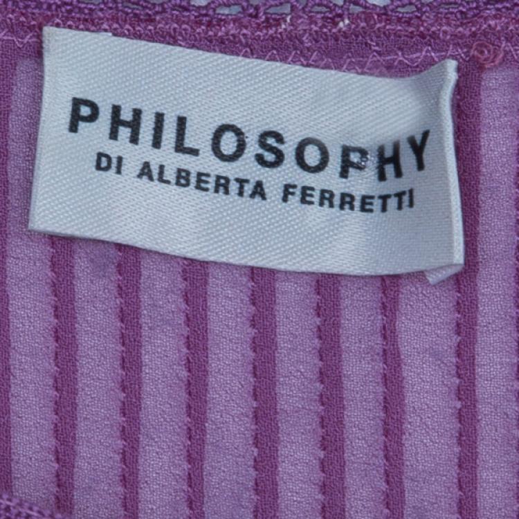 Pre Owned Philosophy di Alberta Ferretti Purple Maxi M