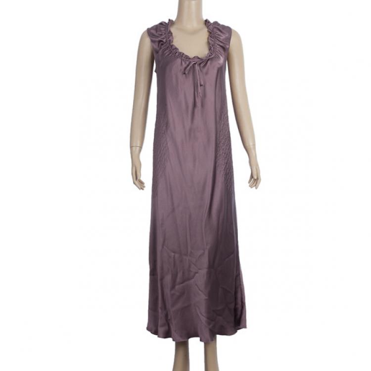 Pre Owned Philosophy Di Alberta Ferretti Satin Dress M