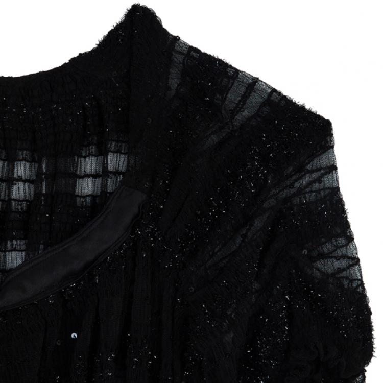 Pre Owned Philosophy Di Alberta Ferretti Smocked Top M