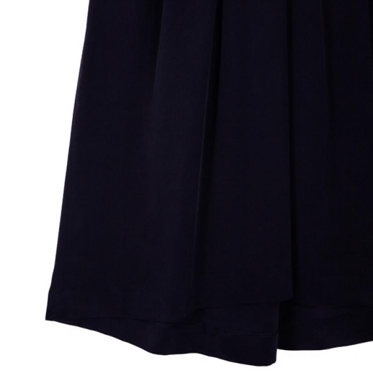 Pre Owned Philosophy di Alberta Ferretti Silk Colorblock Sash Dress M