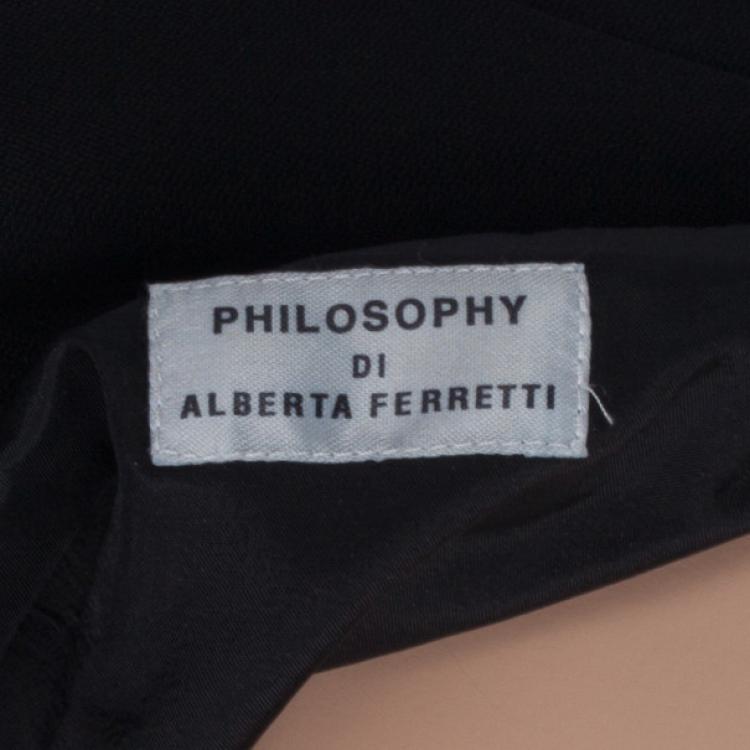 Pre Owned Philosophy Di Alberta Ferretti Short Bow Dress M