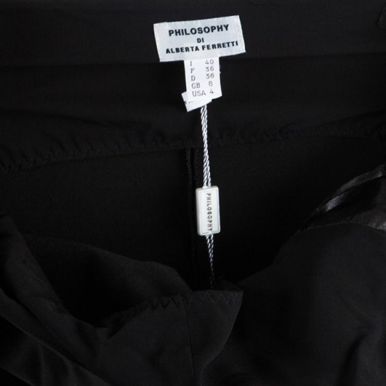 Pre Owned Philosophy di Alberta Ferretti Black Dress S