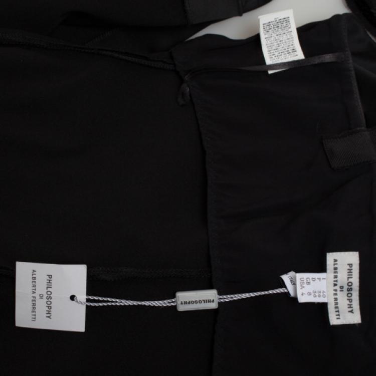 Pre Owned Philosophy di Alberta Ferretti Black Dress S