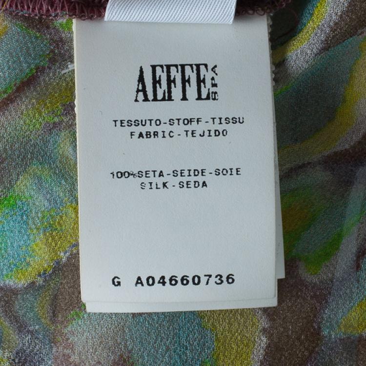 Pre Owned Philosophy Di Alberta Ferretti Multicolor Print  Maxi Dress M