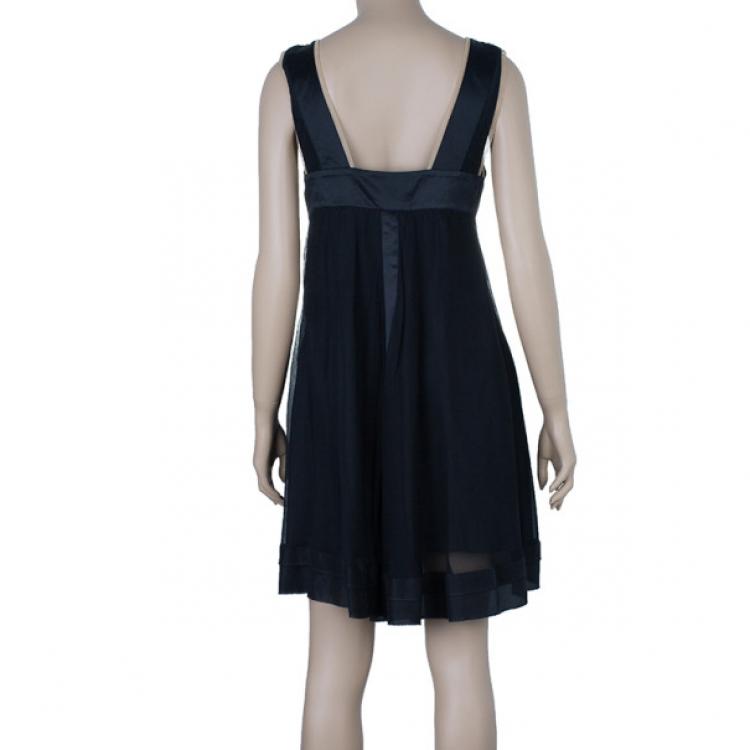 Pre Owned Philosophy di Alberta Ferretti Black Sleeveless Dress M