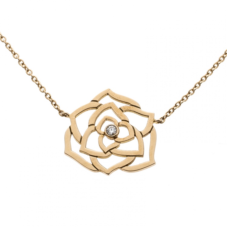 Piaget Rose Diamond Pendant Necklace