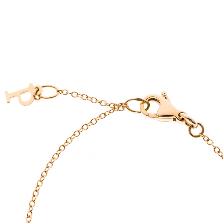 Pre Owned Piaget Possession Diamond 18k Rose Gold Bracelet 18cm