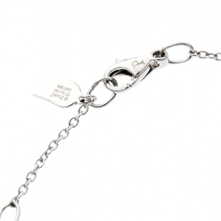 Pre Owned Piaget Rose Diamond 18k White Gold Bracelet 