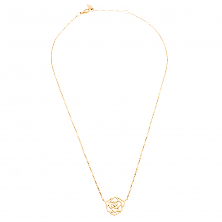 Piaget Rose Diamond Pendant Necklace