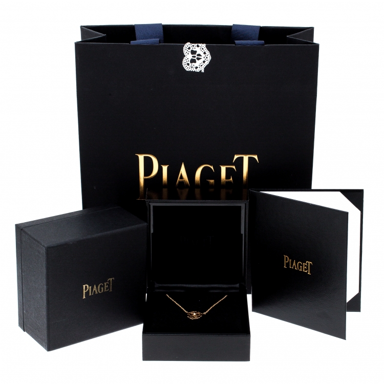 Pre Owned Piaget Rose Diamond 18k Rose Gold Pendant Necklace