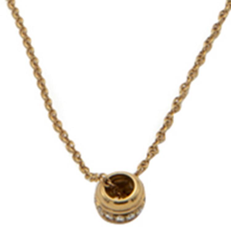 Pre Owned Piaget 18K Rose Gold Possession Diamonds Necklace