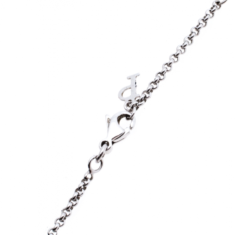 Pre Owned Piaget Possession Toi & Moi Diamond 18K White Gold Pendant Necklace