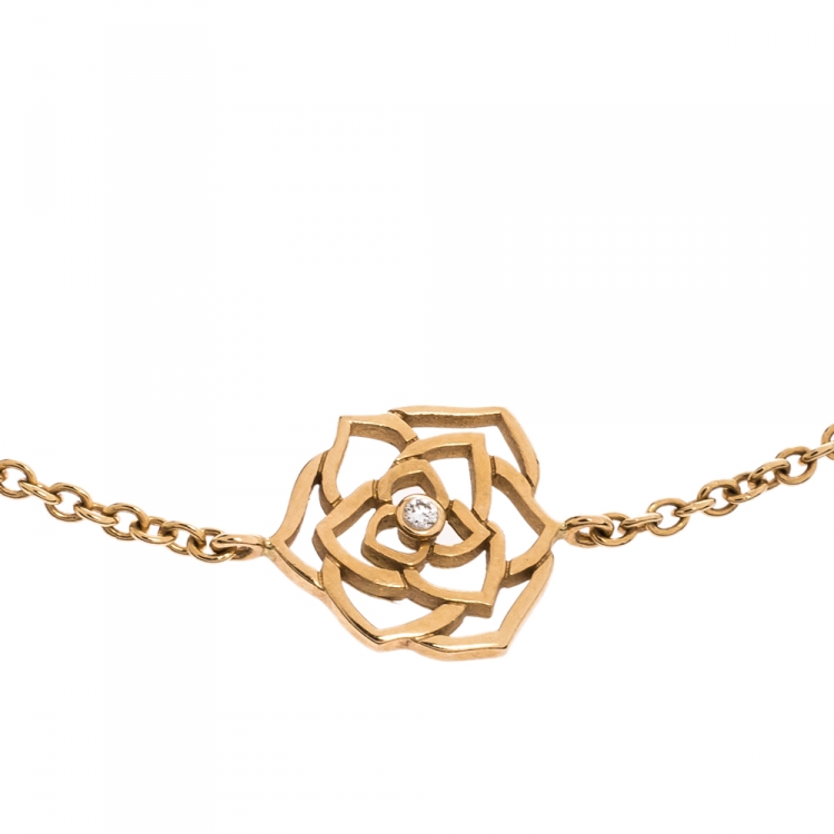 Pre Owned Piaget Rose Diamond 18K Rose Gold Bracelet