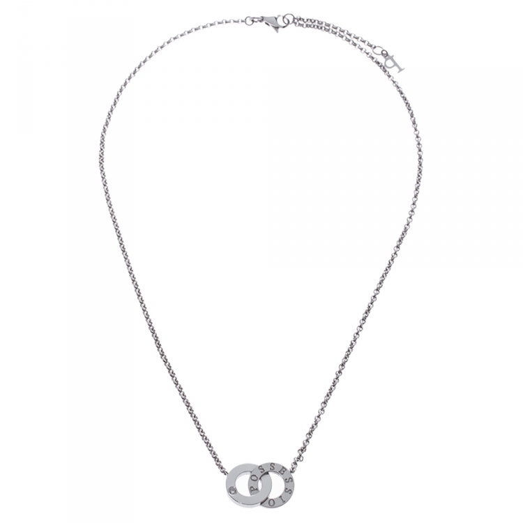 Pre Owned Piaget Possession Toi & Moi Diamond 18K White Gold Necklace