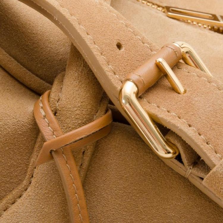 Pre Owned Pierre Balmain "Pierre" Suede Leather Satchel