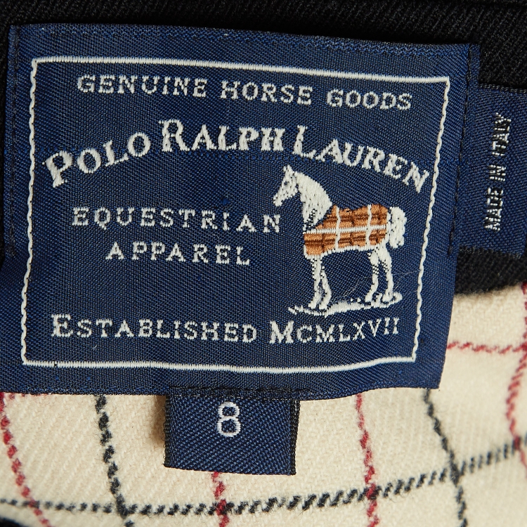Pre Owned Polo Ralph Lauren Black Wool Single Breasted Blazer M