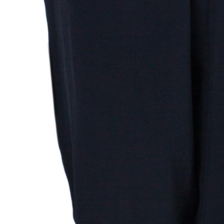 Pre Owned Prabal Gurung Contrast Striped Silk Pants S