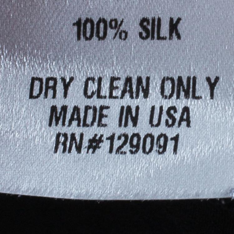 Pre Owned Prabal Gurung Contrast Striped Silk Pants S