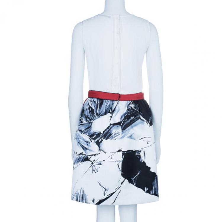 مملوكة مسبقًا Prabal Gurung Rose Gathered Flounce Skirt S