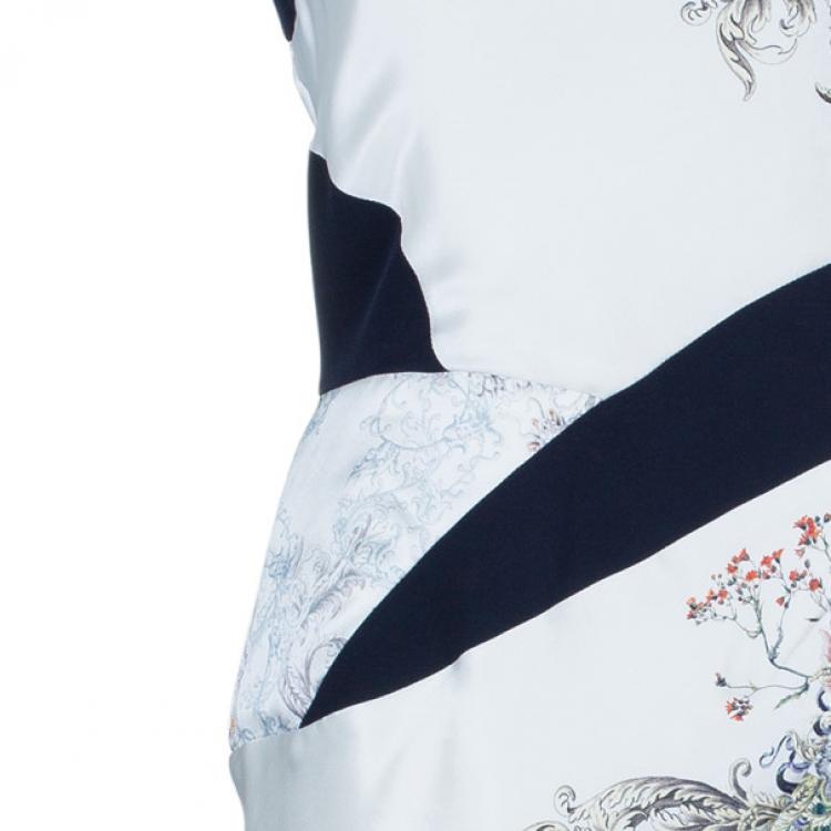 مملوكة مسبقًا Prabal Gurung Sleeveless Printed Ruched Dress S