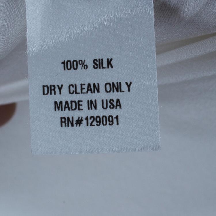 Pre Owned Prabal Gurung Full Sleeve Printed Combo Dress M