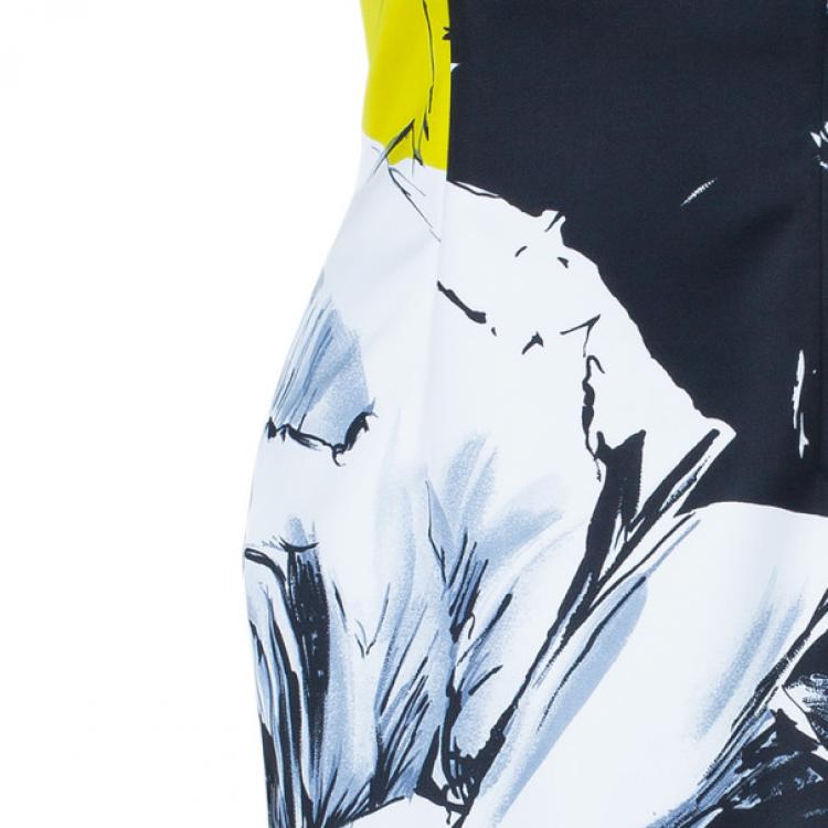 Pre Owned Prabal Gurung Floral Printed Bustier Dress M