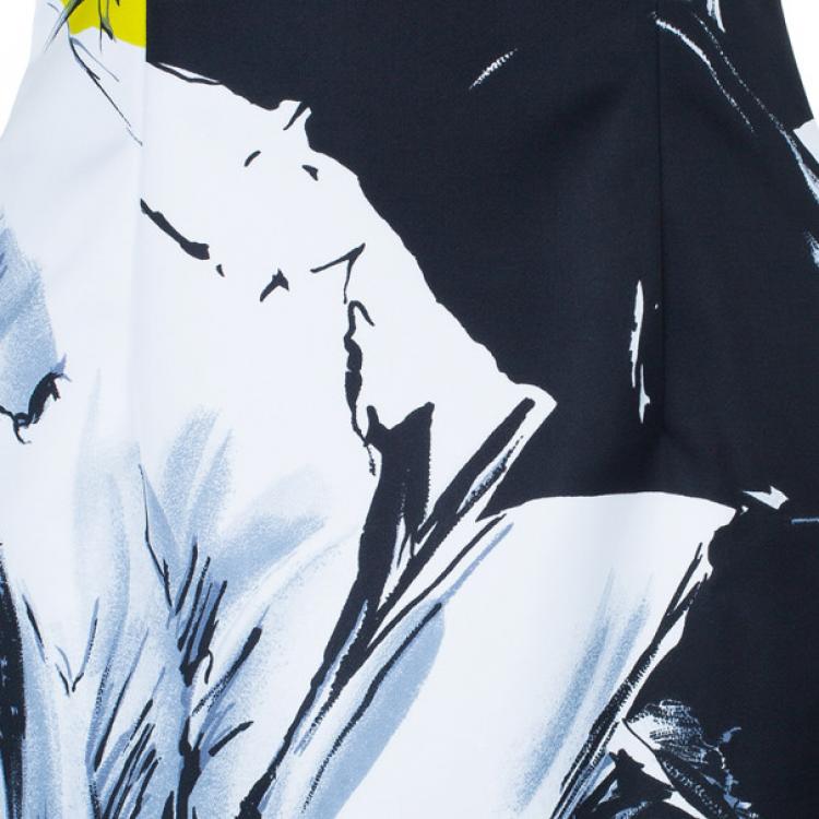 Pre Owned Prabal Gurung Floral Printed Bustier Dress M