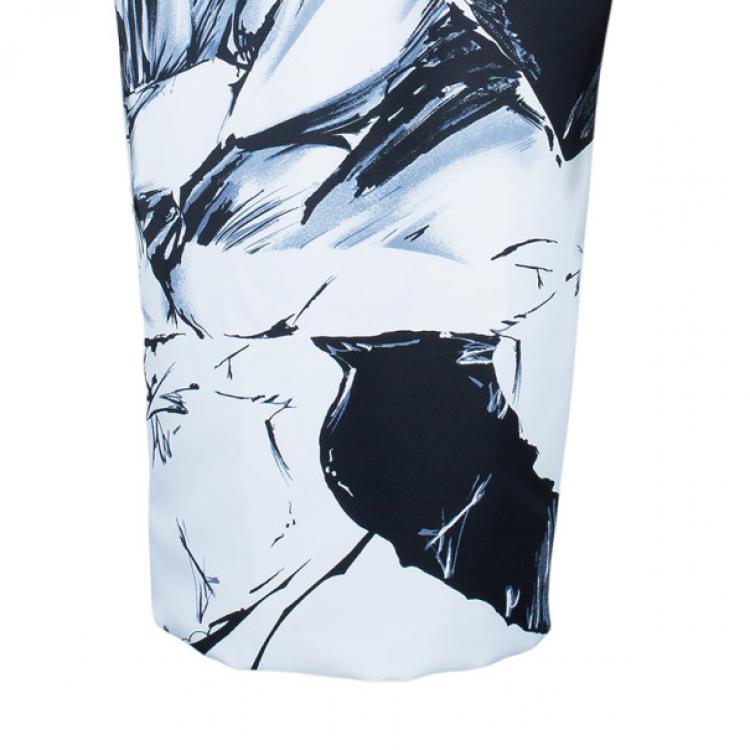 Pre Owned Prabal Gurung Floral Printed Bustier Dress M