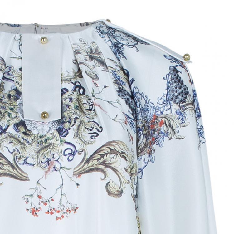 Pre Owned Prabal Gurung Silk Printed Top M