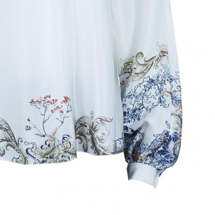 Pre Owned Prabal Gurung Silk Printed Top M