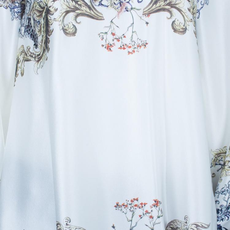 Pre Owned Prabal Gurung Silk Printed Top M