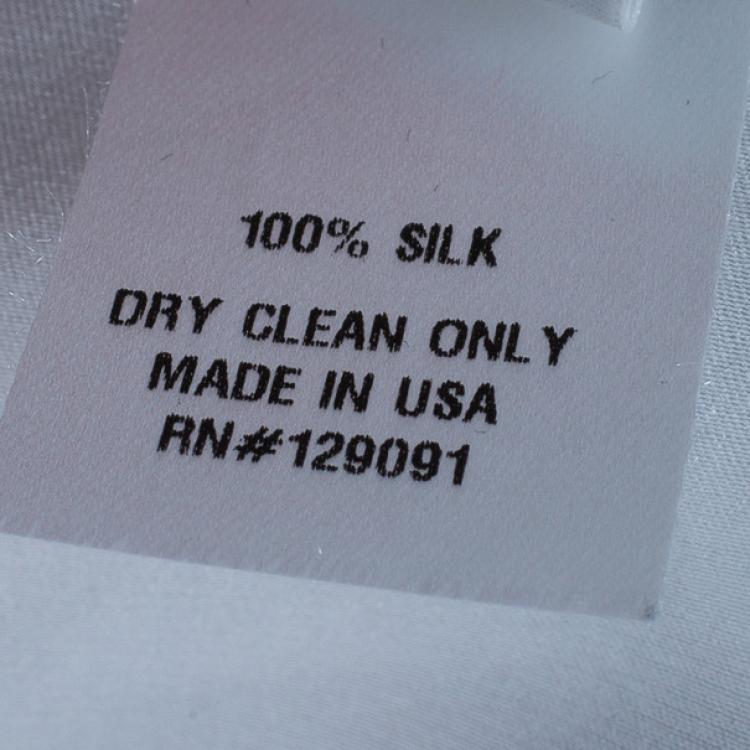 Pre Owned Prabal Gurung Silk Printed Top M