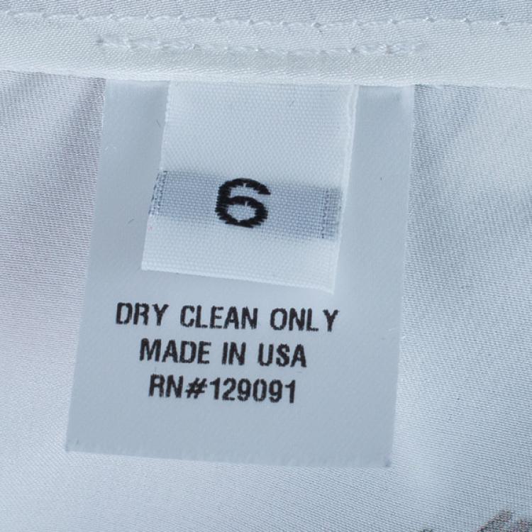 Pre Owned Prabal Gurung Silk Printed Top M