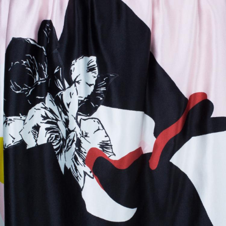 مملوكة مسبقًا Prabal Gurung Rose Gathered Flounce Skirt M