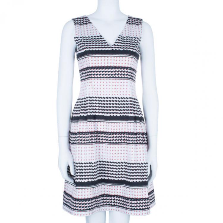 Pre Owned Prabal Gurung Dotted Seam Dress S