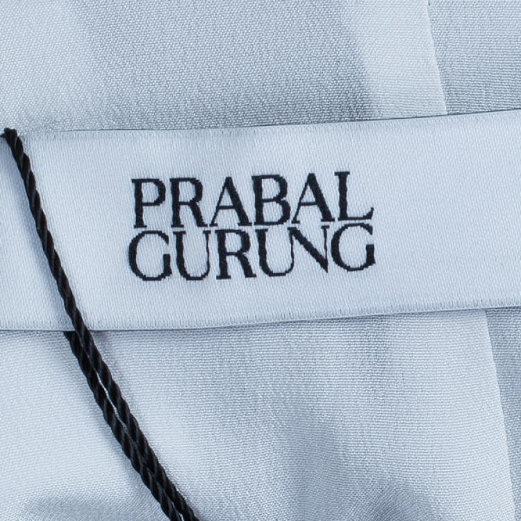 Pre Owned Prabal Gurung Floral Printed Bustier Dress S